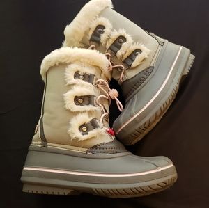 London Fog Girls Faux Fur Winter Boots Size 12